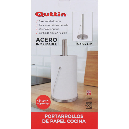 PORTARROLLO COCINA ACERO