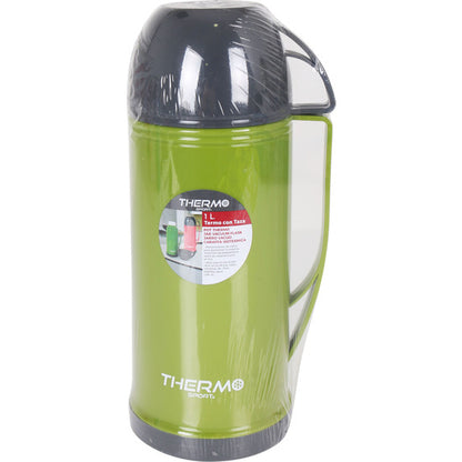 TERMO PLASTICO CON TAZA 1L THERMOSPORT