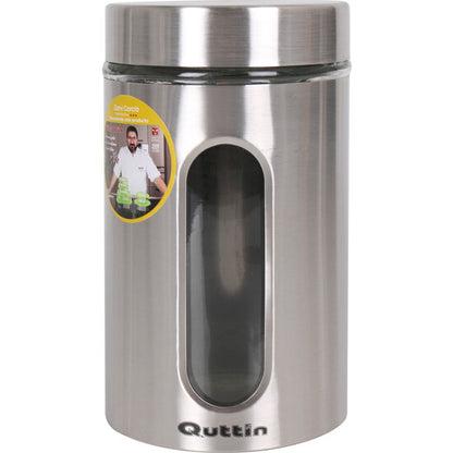 6 TARROS VIDRIO ACERO INOX 1000ML QUTTIN