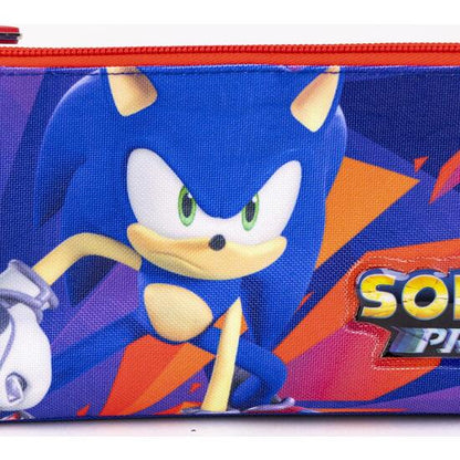 SONIC PRIME PURPLE 3 COMPARTMENTS PENCIL CASE