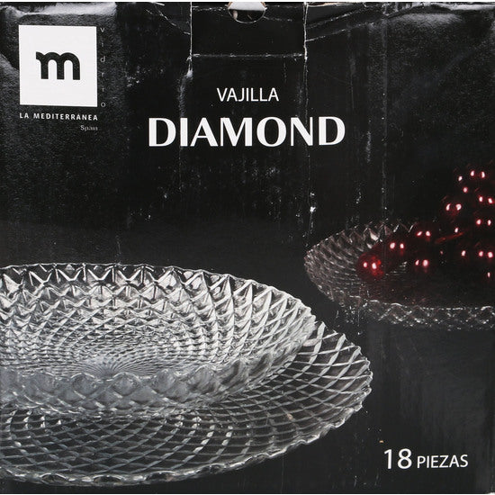 VAJILLA 18 PCS DIAMOND