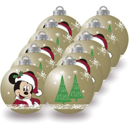 BOLAS NAVIDAD 8CM PACK 6 MICKEY MOUSE "HAPPY SMILES"