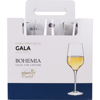 WINE GLASS 40CL BOHEMIA GALA CRYSTAL