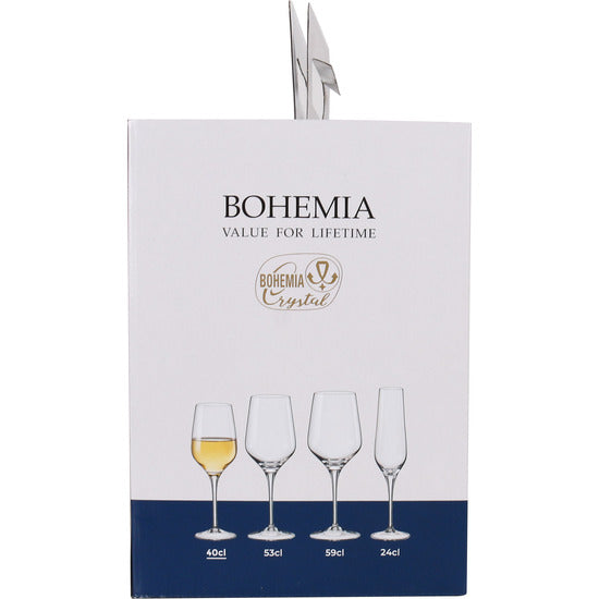 WINE GLASS 40CL BOHEMIA GALA CRYSTAL