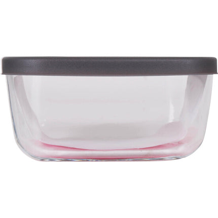 LANCHEIRA RETANGULAR 405CC COM TAMPA DE VIDRO