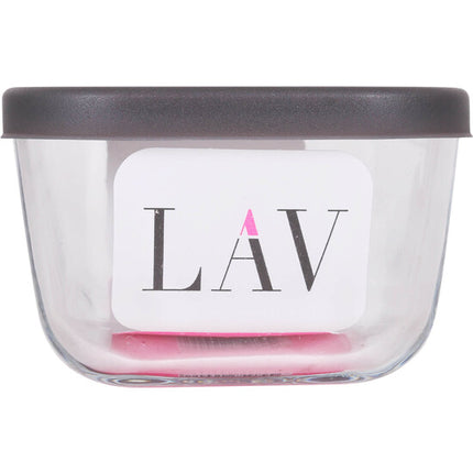 LANCHEIRA RETANGULAR 405CC COM TAMPA DE VIDRO