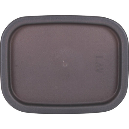 LANCHEIRA RETANGULAR 405CC COM TAMPA DE VIDRO