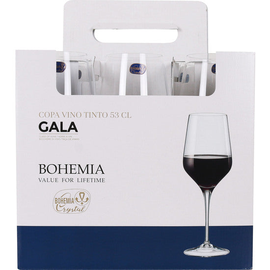 WINE GLASS 53CL BOHEMIA GALA CRYSTAL