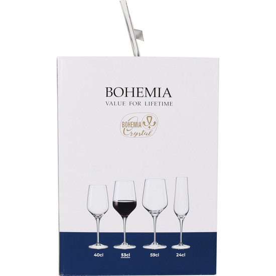 WINE GLASS 53CL BOHEMIA GALA CRYSTAL