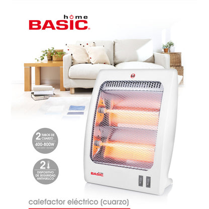 4 Calefactores electricos 400 800w basic home