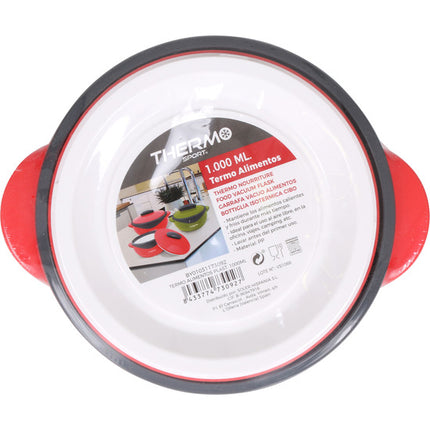 GARRAFA TÉRMICA PLÁSTICA PARA ALIMENTOS 1000ML THERMOSPORT