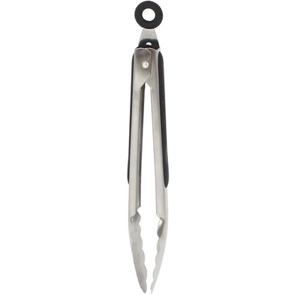 QUTTIN 25CM STEEL KITCHEN TONGS