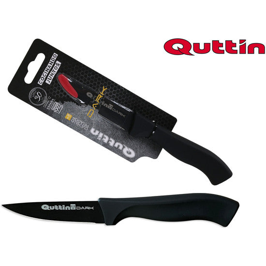 144 unidades, Cuchillo pelador 9cm quttin-negro