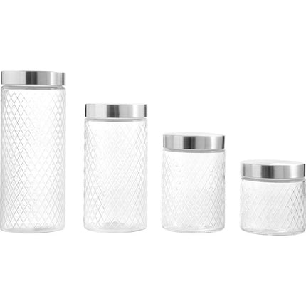 Jarra de vidro/aço Anna Relief de 830ml