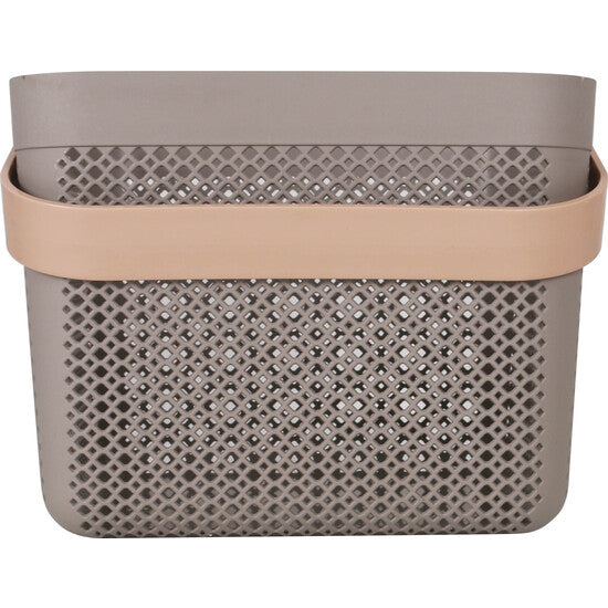 MULTIPURPOSE PLASTIC BASKET 23X23X18CM CONFORTIME