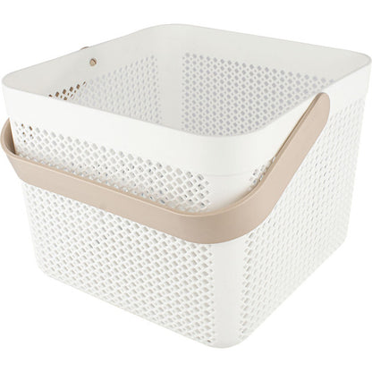 MULTIPURPOSE PLASTIC BASKET 23X23X18CM CONFORTIME