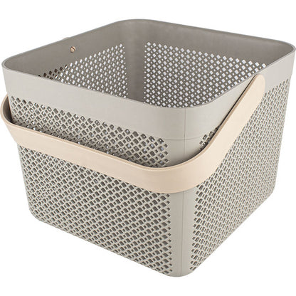 MULTIPURPOSE PLASTIC BASKET 23X23X18CM CONFORTIME