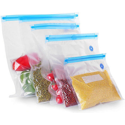 144 units, REUSABLE VACUUM FOOD BAG 30X34CM QUTTIN