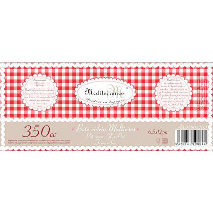 Pote de vidro multiuso com tampa, de 250cc a 1000cc