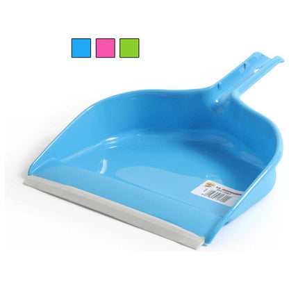 DUSTPAN SHOVEL + RUBBER 23X30.5CM - ASSORTED COLORS