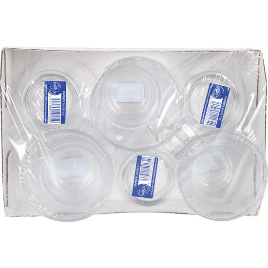 6 TAZAS CAFÉ APILABLE TRANSPARENTE 90CC CAPRICE