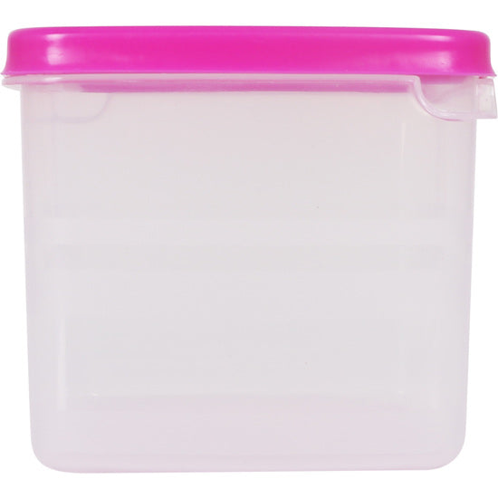 10 SQUARE LUNCH BOXES 0.75L - ASSORTED COLORS