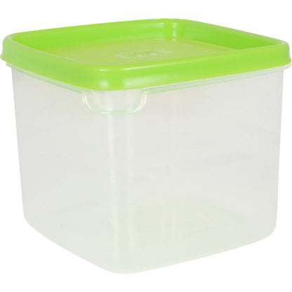 10 SQUARE LUNCH BOXES 0.75L - ASSORTED COLORS