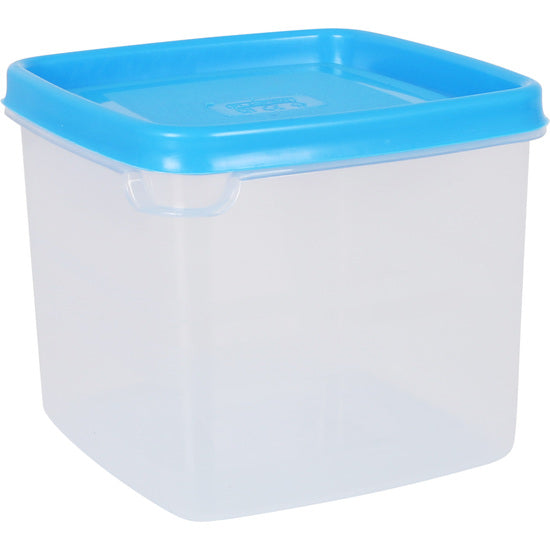 10 SQUARE LUNCH BOXES 0.75L - ASSORTED COLORS