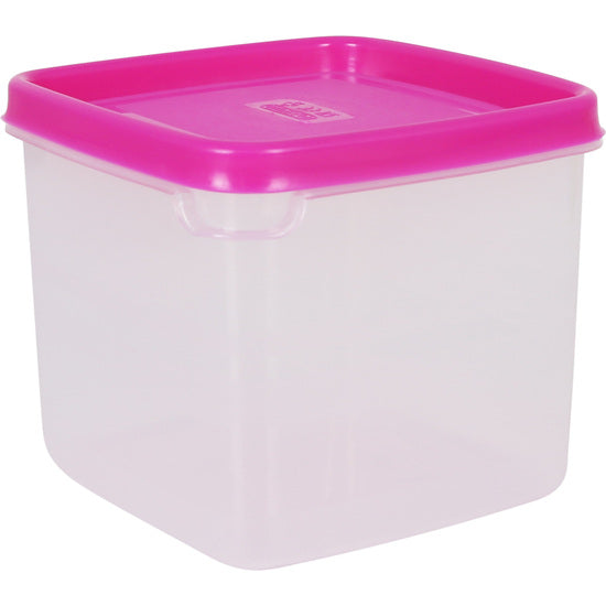 10 SQUARE LUNCH BOXES 0.75L - ASSORTED COLORS