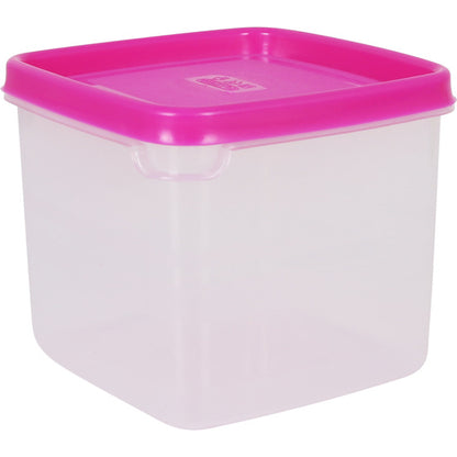 10 SQUARE LUNCH BOXES 0.75L - ASSORTED COLORS