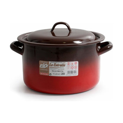 STRAIGHT POT WITH LID 20CM - 3.5L FIRE