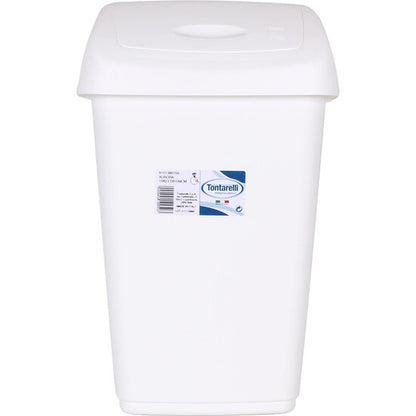 AURORA CREAM 9L SWING LID WASTE BIN