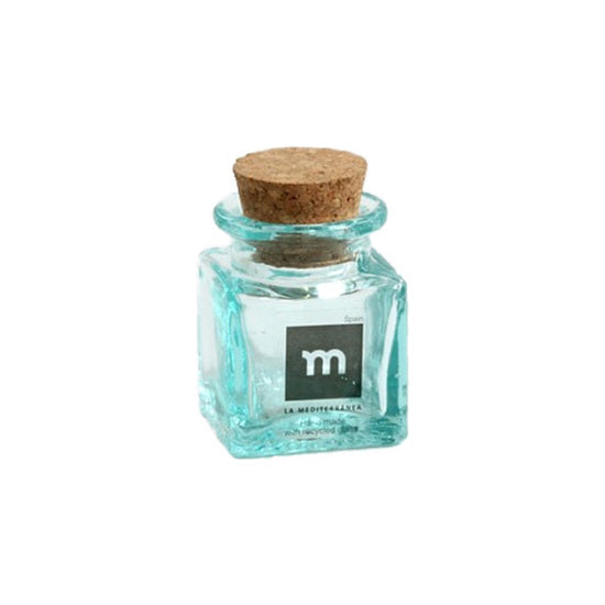 MINIATURE GLASS JAR 4.2X6.2CM WITH CUBE LID