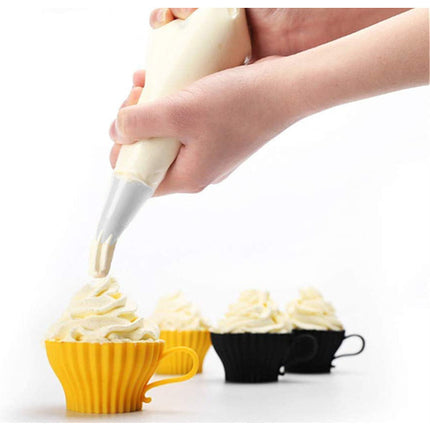 CONJUNTO DE 8 SACOS DE CONFEITARIA COM 3 BICOS WOOOW