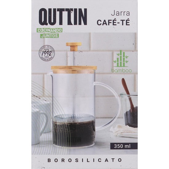 BOROSS COFFEE JUG 350ML T/BAMBOO QUTTIN