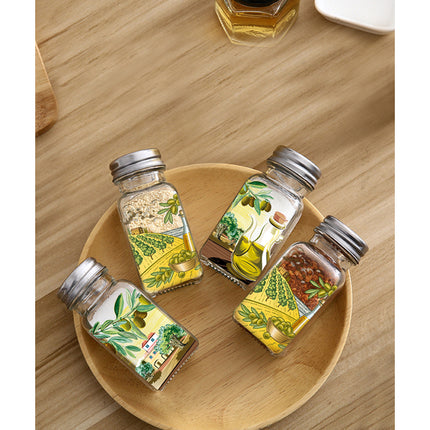 SALINHEIRO DE VIDRO DECORADO ANNA 3 VARIADOS