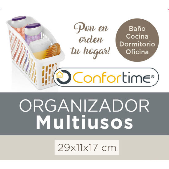 2 ORGANIZADORES MULTIUSOS PLÁSTICO 29X11X17CM CONFORTIME