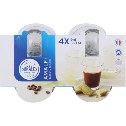 SET 4 VASOS TRANSPARENTE 9CL AMALFI