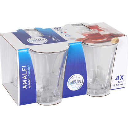 SET 4 VASOS TRANSPARENTE 13CL AMALFI