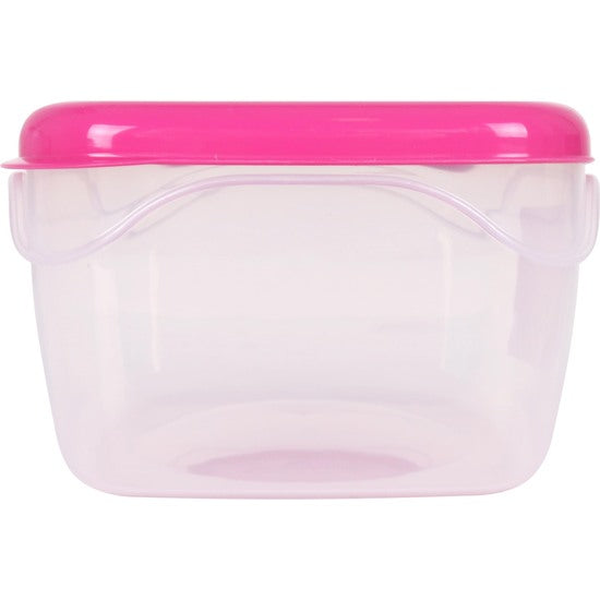 2L RECTANGULAR MICROWAVE AIR TIGHT LUNCH BOX - ASSORTED COLOURS