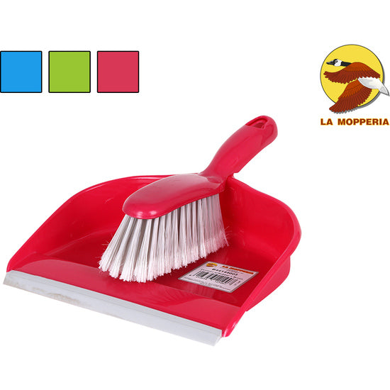 DUSTPAN SHOVEL + RUBBER 23X30.5CM - ASSORTED COLORS