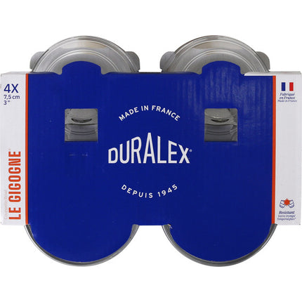 SET OF 4 ROUND TRANSPARENT LYS STACKABLE BOWLS 70CC