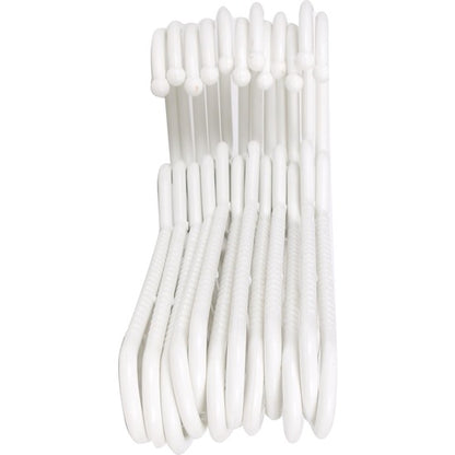 SET OF 12 PLASTIC HANGERS 38X17.5CM LEO