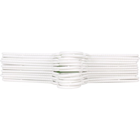 SET OF 12 PLASTIC HANGERS 38X17.5CM LEO