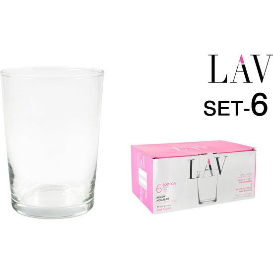 Set 6/12 cider glasses 520cc cellar