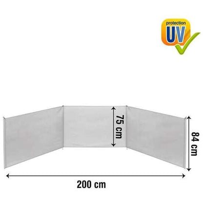 WINDSCREEN 200X75X84 CM WITH UV PROTECTION