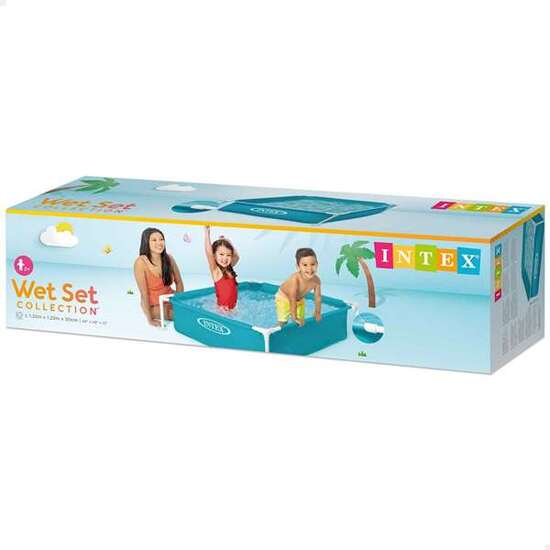 Piscina cuadrada desmontable mini frame (capacidad 342 litros) (+ 2 años) 122x122x30 cm