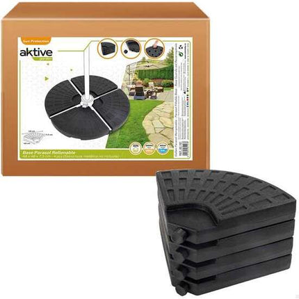 PARASOL SUPPORT 4 PIECES PLASTIC 52/66 KG 48X48X7.5CM