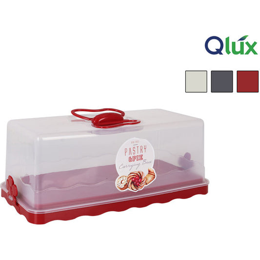 RECTANGULAR LUNCH BOX 34X17X14CM BUTTERFLY QLUX