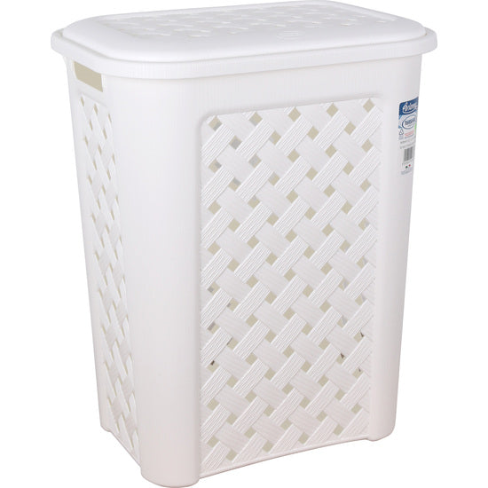 ARIANNA WHITE 30L LAUNDRY BASKET